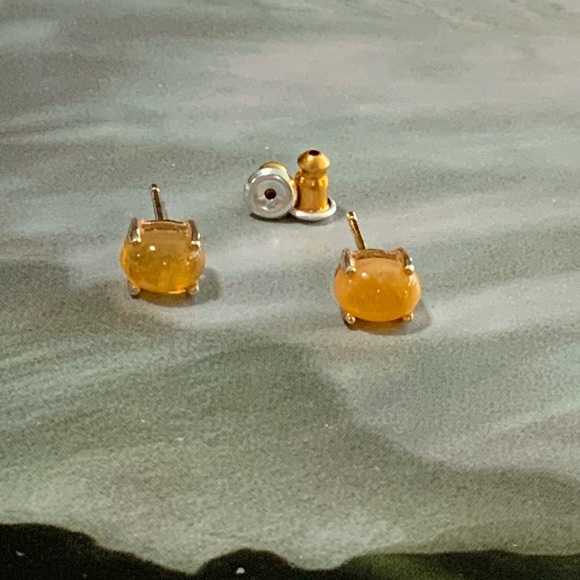 Stauer Jewelry - Yellow Opal 925 Silver Stud Earrings from Stauer Jewelry